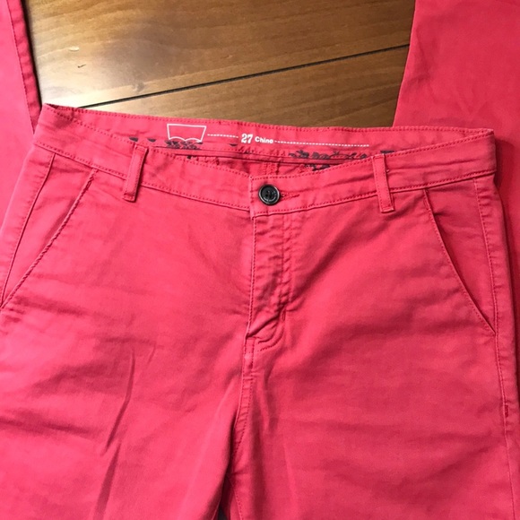 LEVI’S Red Men’s Everyday Chinos Pants 27 - Picture 5 of 8
